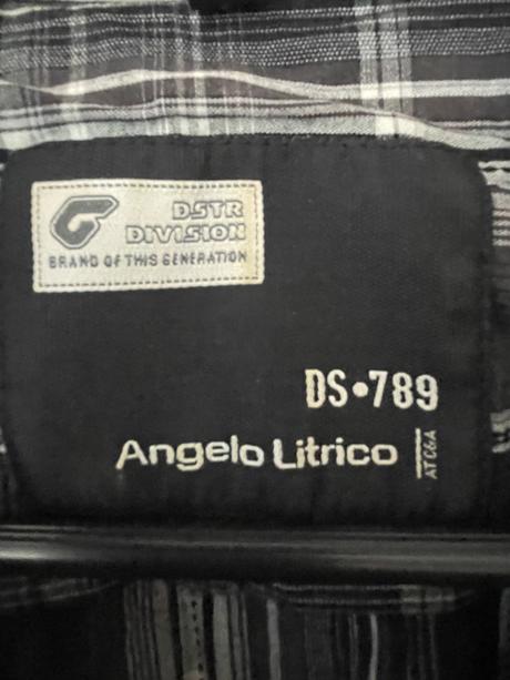 Pánska čierno-biela kockovaná letná košeľa., l