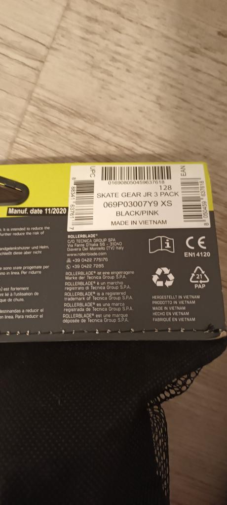 Chrániče, rollerblade,xs