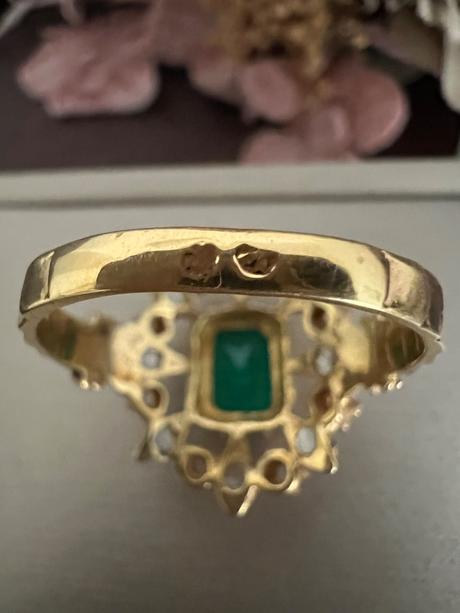 Prstieno striebro a 18k zlato,