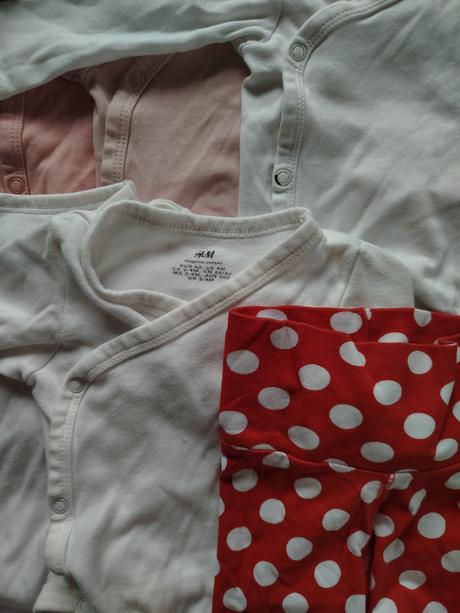 Zavinovacie body h&m 5ks  + nohavice, h&m,62
