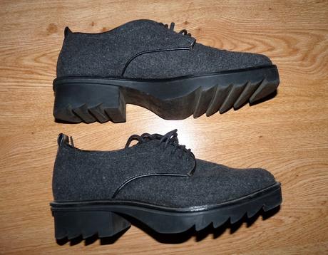 Šnurovacie filcové, zara,39