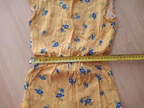 Letný overal s kvietkami, primark,122