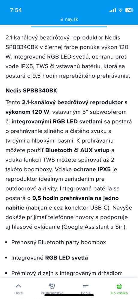 Bluetooth reproduktor, 