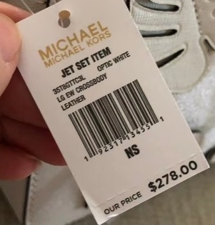 Michael kors crossbody jet set biela letná kabelka, michael kors