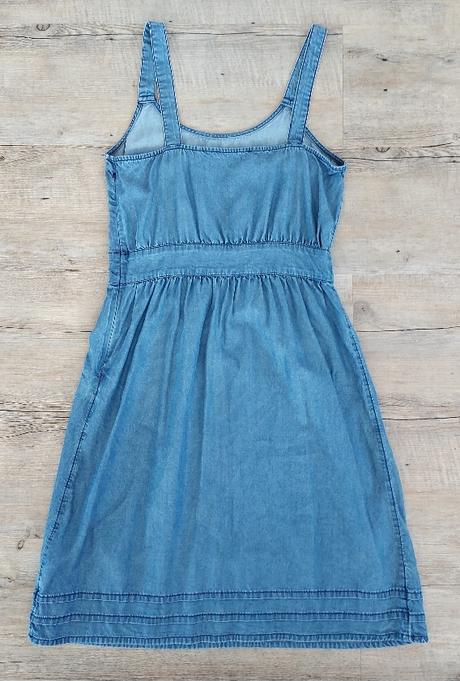 Denimové šaty na ramienka edc, s
