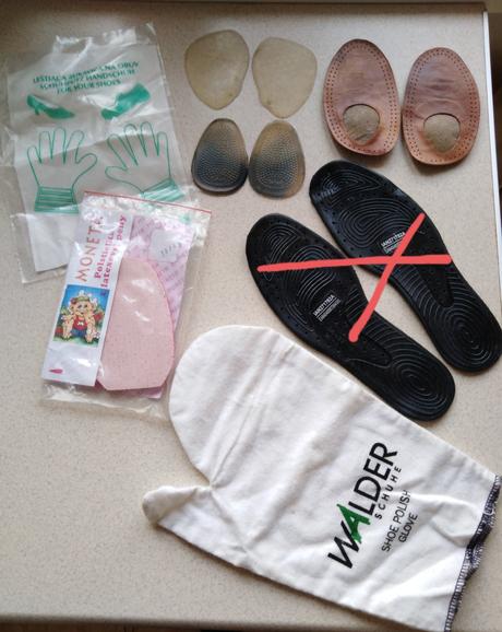 Rukavice na čistenie nové topánky vložky, scholl