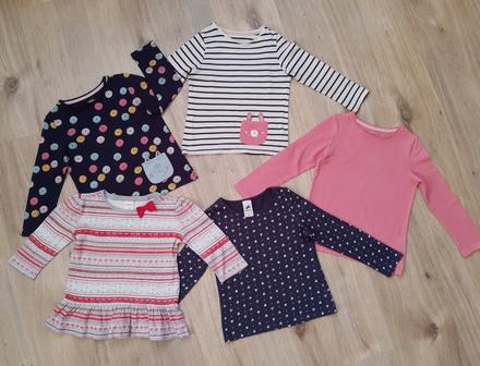 Dievčenské tričká bio bavlna, f&f,110