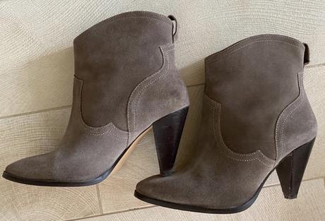 Kožené kotníčky, h&m,36