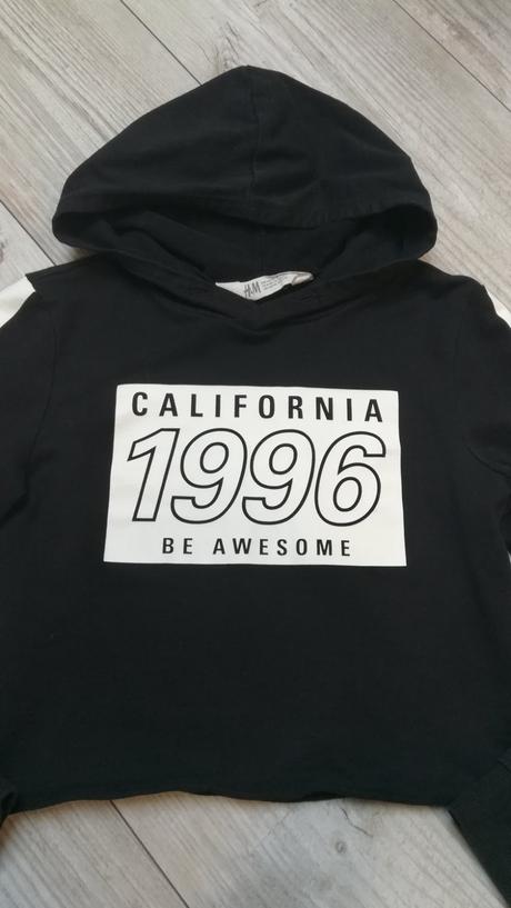 Crop mikina, h&m,134