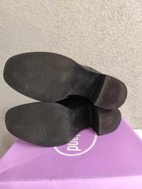 Čierne členkové/kotníkové čižmy, deichmann,39