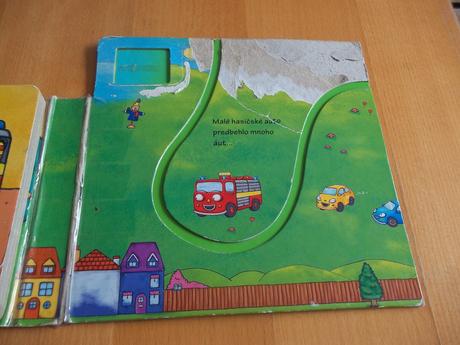Knižka - malé hasičské auto,