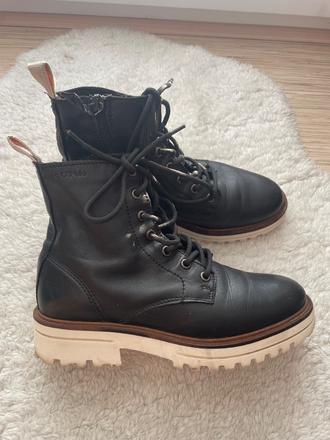 Kozene snurovacie topanky marco polo, marc o´polo,37