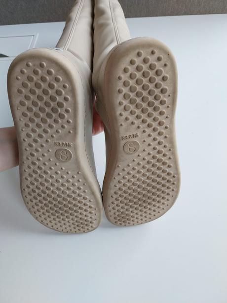 Shapen barefoot vysoké čižmy stretchy vanilla, 38