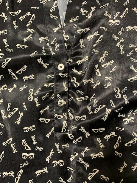 Blúzka z bavlneného saténu zn. magenta, m