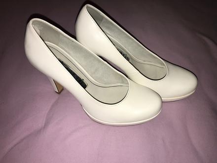 Lodičky biele, tamaris,37