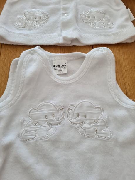 Biely komplet zn. richeliei, richelieu,56