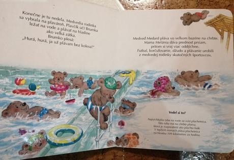 Detská knižka mackovia športujú,