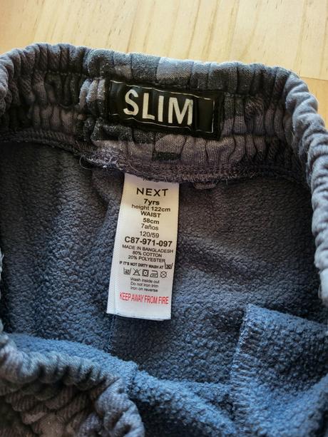 Tepláky next 122 na 7 rokov, next,122