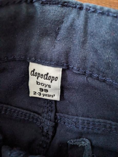Tmavomodré nohavice 98, dopodopo,98