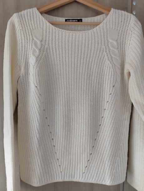 Biely sveter, colours of the world,xs