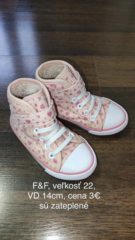 Zateplené tenisky, f&f,22