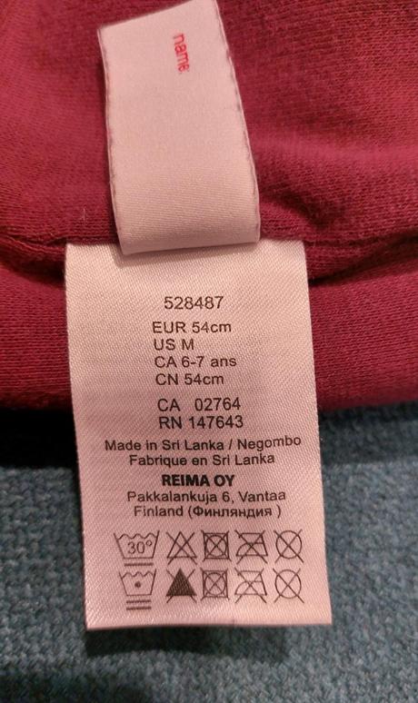 Krasna, tepla ciapka reima, reima,52