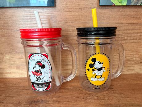 2x pohár so slamkou, 