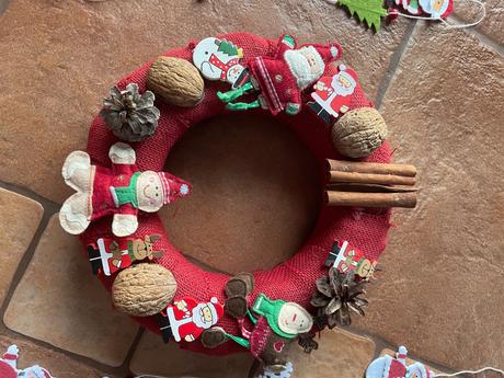 Detsky vianočný veniec,