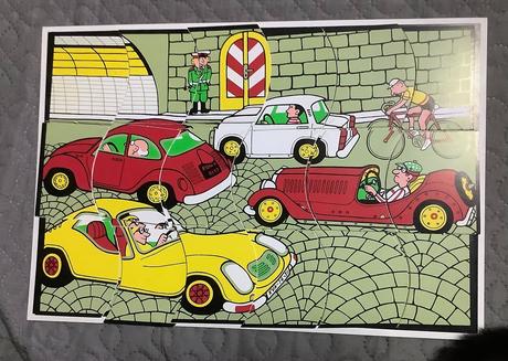 Velke plastove puzzle 80 roky 5 typov,