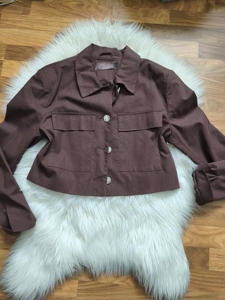 Dámske štýlové crop top sako, amisu,40