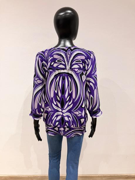 Dámska fialová vzorovaná blúzka s.oliver (m), s.oliver,m