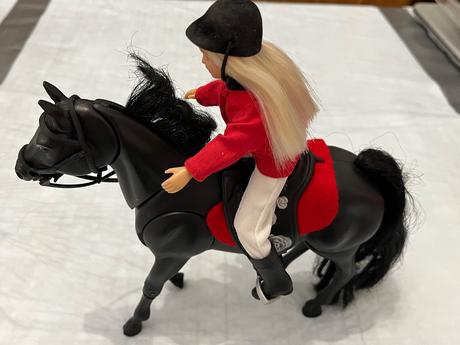 Čierny koník s jokejkou zn. teddies, 