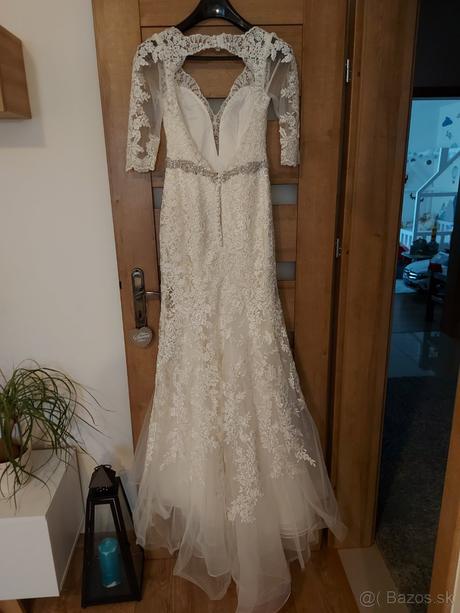 Elegantné svadobné šaty s čipkou zn.morille, s