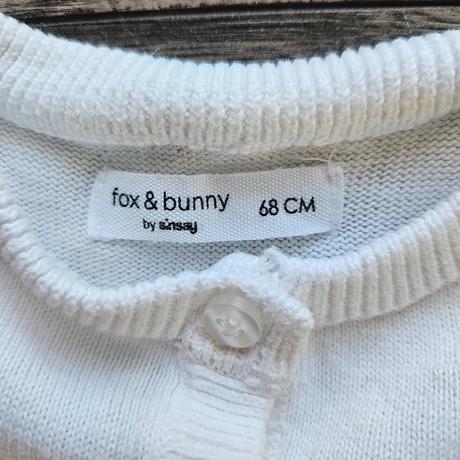 Biely svetrík na gombíky 68, sinsay,68