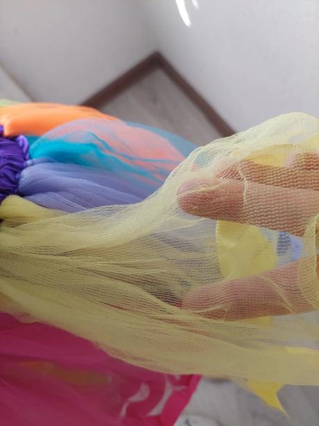 Dúhová tylová suknička univerzálna veľkosť,