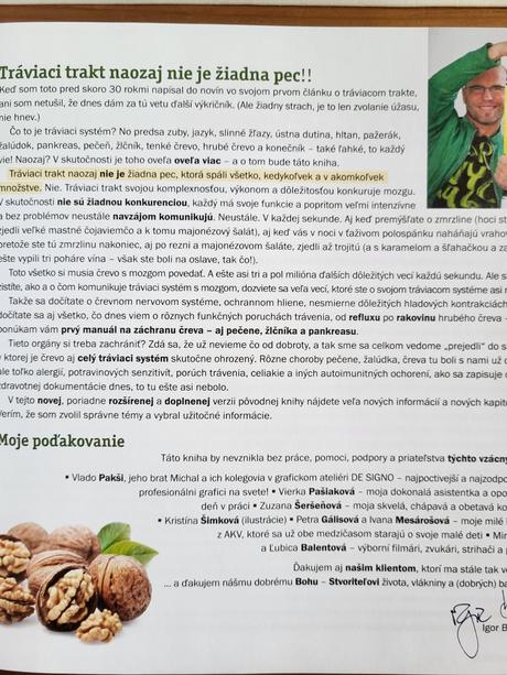 Kniha zachráňte svoje črevo, igor bukovský,