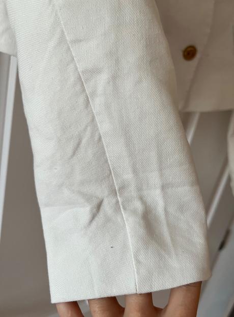Biele ľanové elegantné sako, reserved, xs/34, reserved,xs