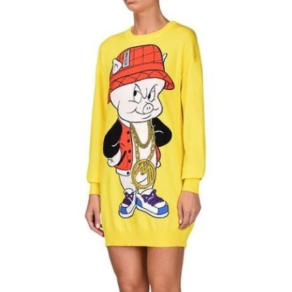 Moschino original luxusny dlhy sveter/saty, moschino,m