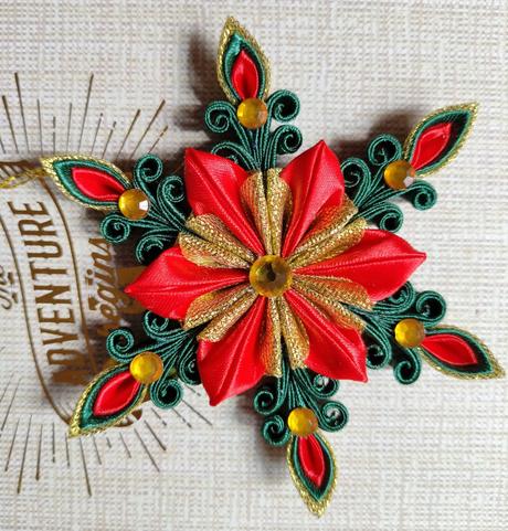 Vločka vo vianočných farbách, 