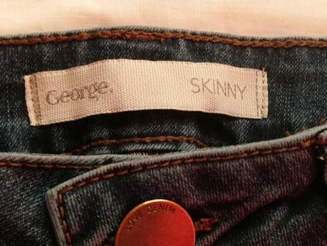 Dámske elastické rifle skinny, george, george,xs