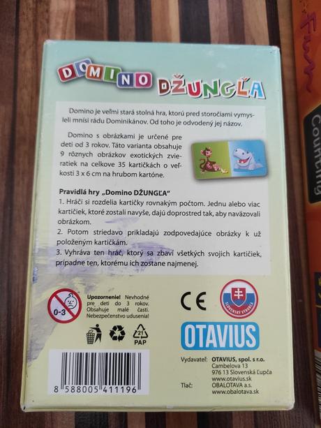 Detská hra počítanie a domino, 