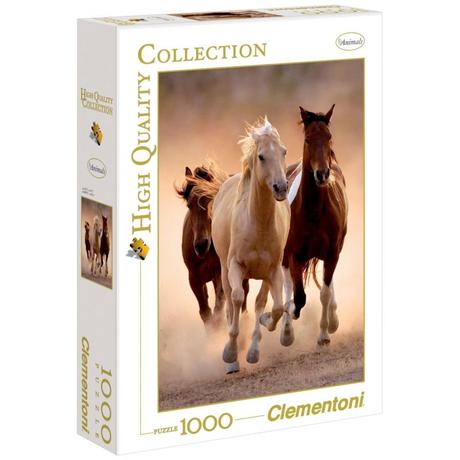 Clementoni puzzle 1000ks cválajúce kone, 