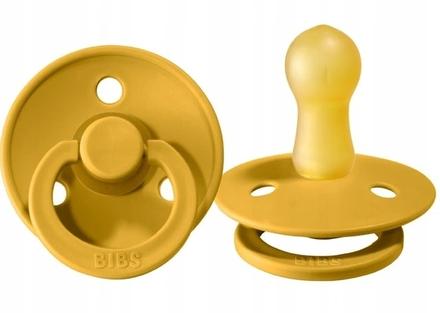 Bibs cumlík z prírodného kaučuku mustard 1ks, 6m+, bibs