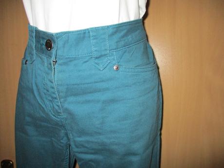 Nohavice tyrkysové, tchibo,38