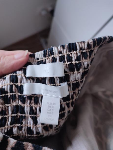 Šaty s leopardím vzorom (veľkosť 40), h&m,40