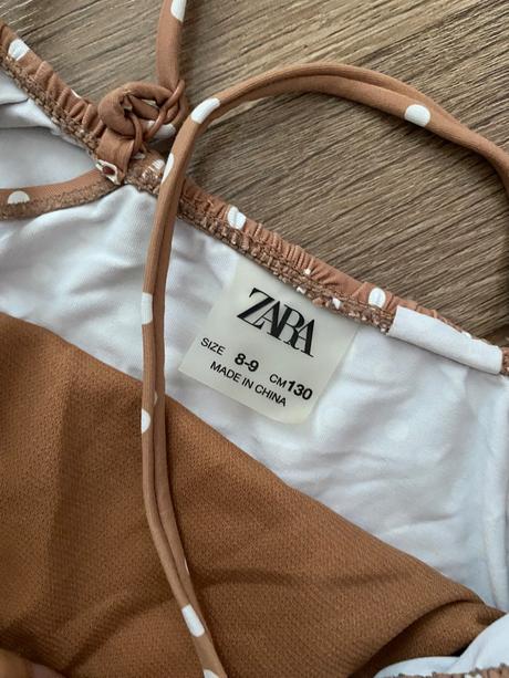 Bodkovane plavky, zara,128