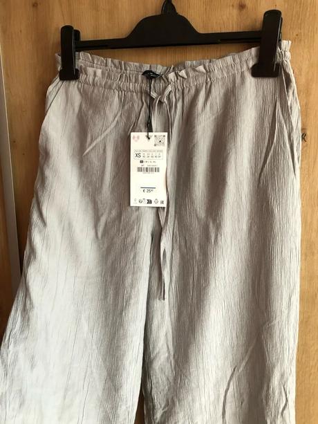 Zara sivé široké nohavice, zara,xs