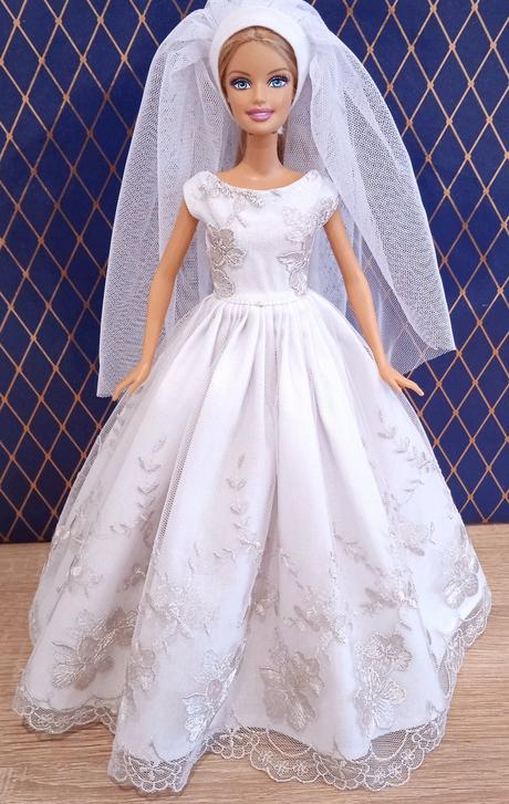 Svadobné šaty pre barbie, 