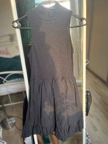 Zara cierne mini kratke šaty, zara,m