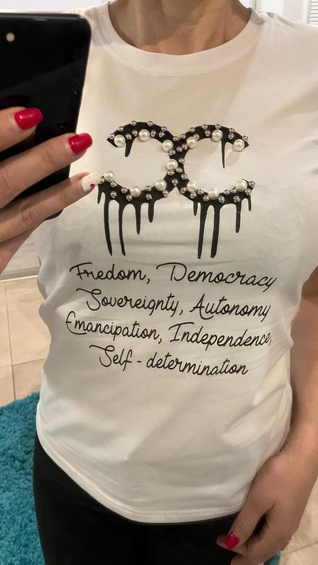 Dámske tričko s nápisom a goralkami (uni), m / s